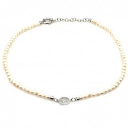collana donna girocollo perle con stellina