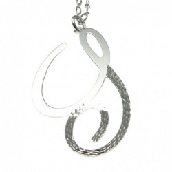 collana donna con lettera o iniziale s in bronzo