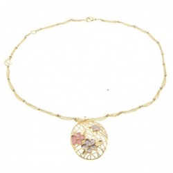 collana donna con ciondolo con fiori