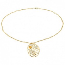 collana donna con ciondolo con fiori