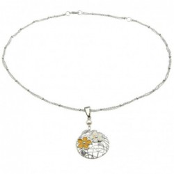 collana donna con ciondolo con fiori