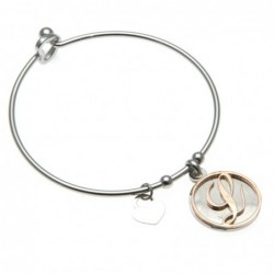 bracciale donna con lettera l rigido