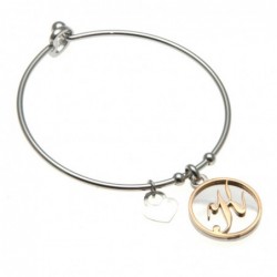 bracciale donna con lettera k rigido