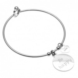 bracciale donna con scritta be happy