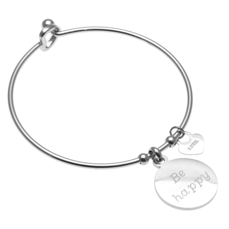 bracciale donna con scritta be happy