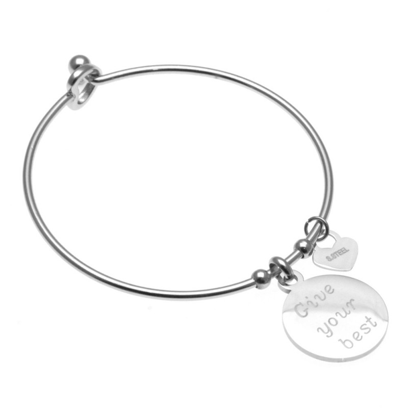 bracciale donna con scritta give your best
