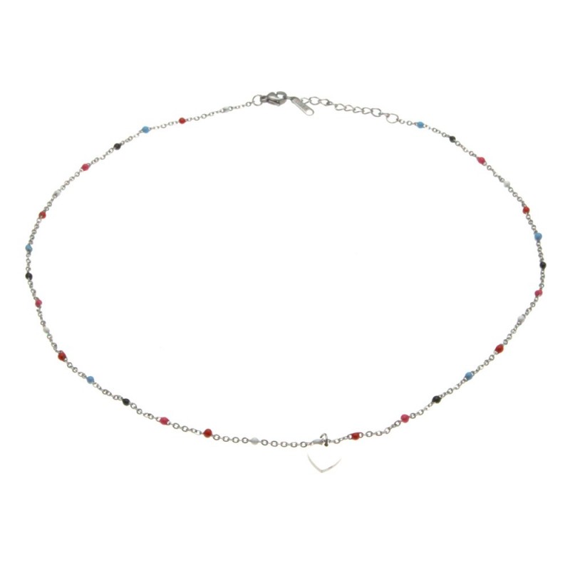 collana donna girocollo con cuoricino