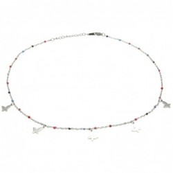 collana donna girocollo con farfalline