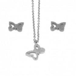 Parure donna con farfalle