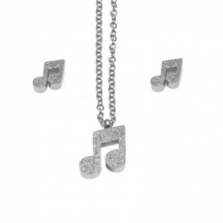 Parure donna con note musicali