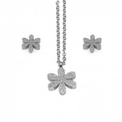 Parure donna con fiorellini