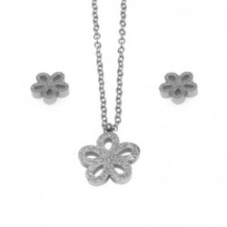 Parure donna con fiori