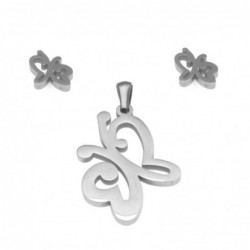 Parure donna con farfalle