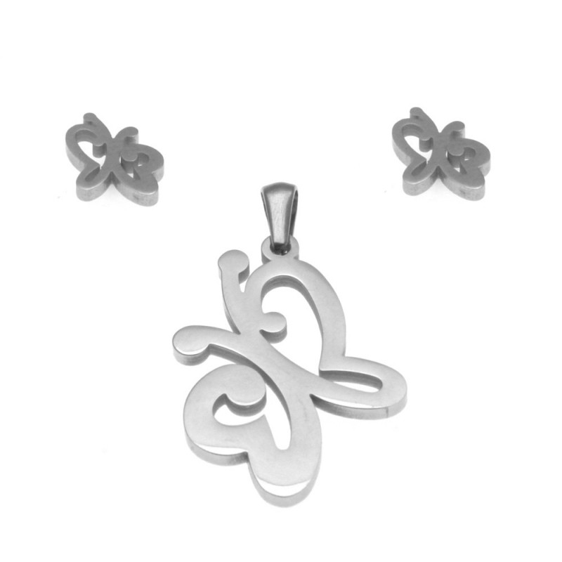 Parure donna con farfalle