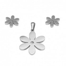 Parure donna con fiorellini