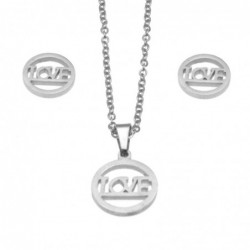 Parure donna con scritta love