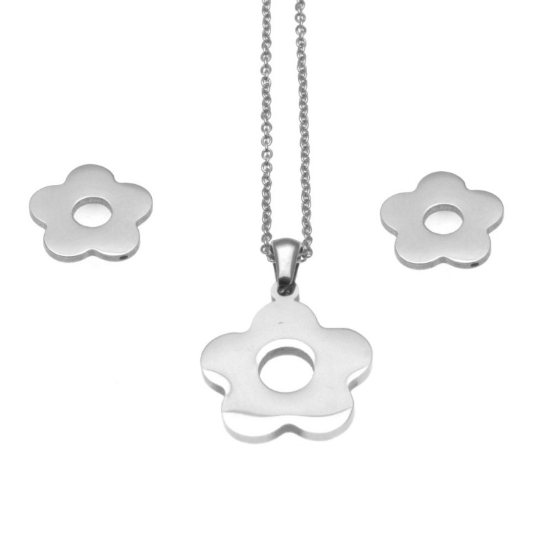 Parure donna con fiori