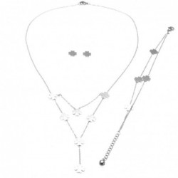 Parure donna con quadrifogli