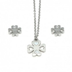 Parure donna con quadrifoglio