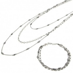 parure donna collana e bracciale