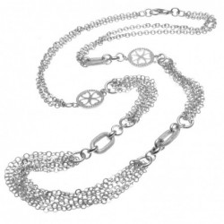 collana donna in bronzo con quadrifoglio