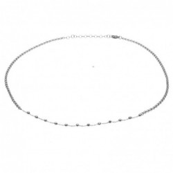 collana donna in acciaio per letterine
