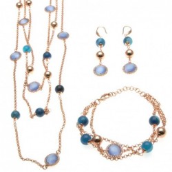 Parure donna in bronzo e pietre dure