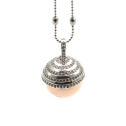 Chiama angeli collana in bronzo a ghianda multistrass