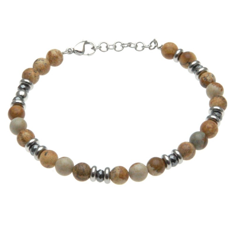 Bracciale uomo in pietre dure