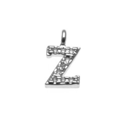 Ciondolo lettera z per composizione frasi nomi kit 10 pezzi