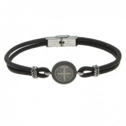 bracciale uomo con croce san benedetto