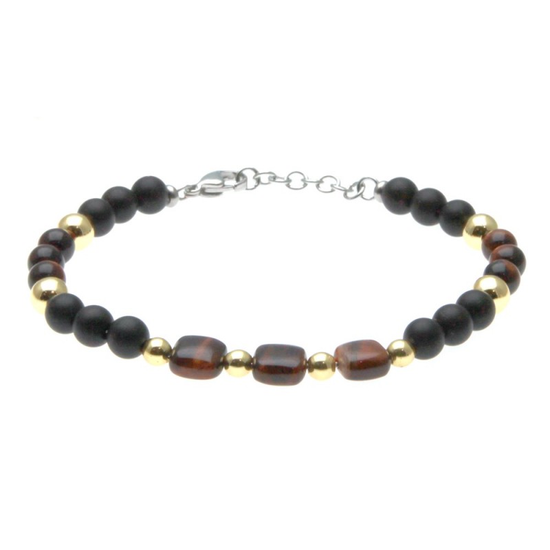 bracciale uomo in pietre dure