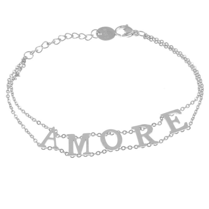 bracciale donna scritta amore