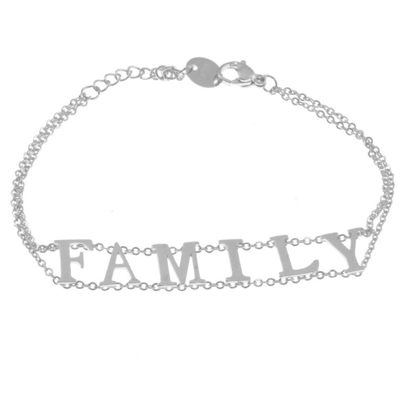 bracciale donna scritta family