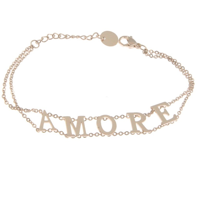 bracciale donna scritta amore