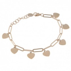 bracciale donna con cuoricini