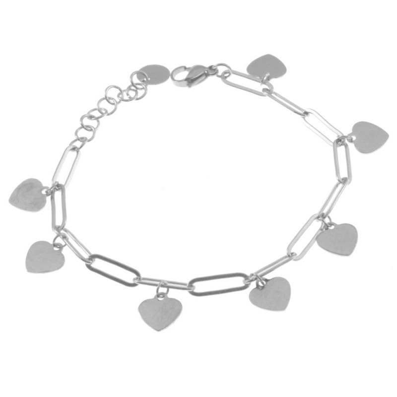 bracciale donna con cuoricini