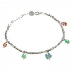 bracciale donna con quadrifogli