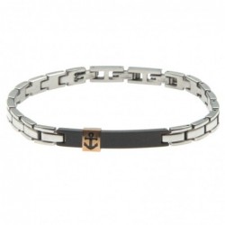 bracciale uomo con ancora in acciaio