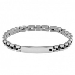 bracciale uomo piastra per incisione in acciaio