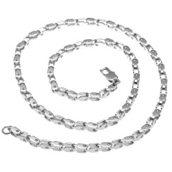 collana uomo acciao maglia pacio
