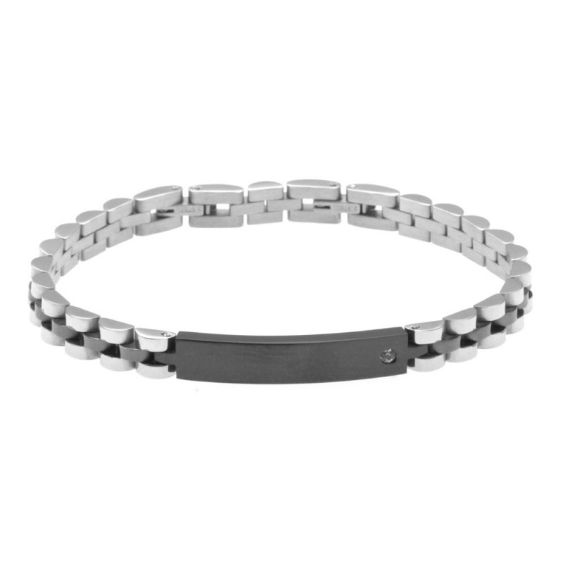 bracciale uomo piastra per incisione in acciaio