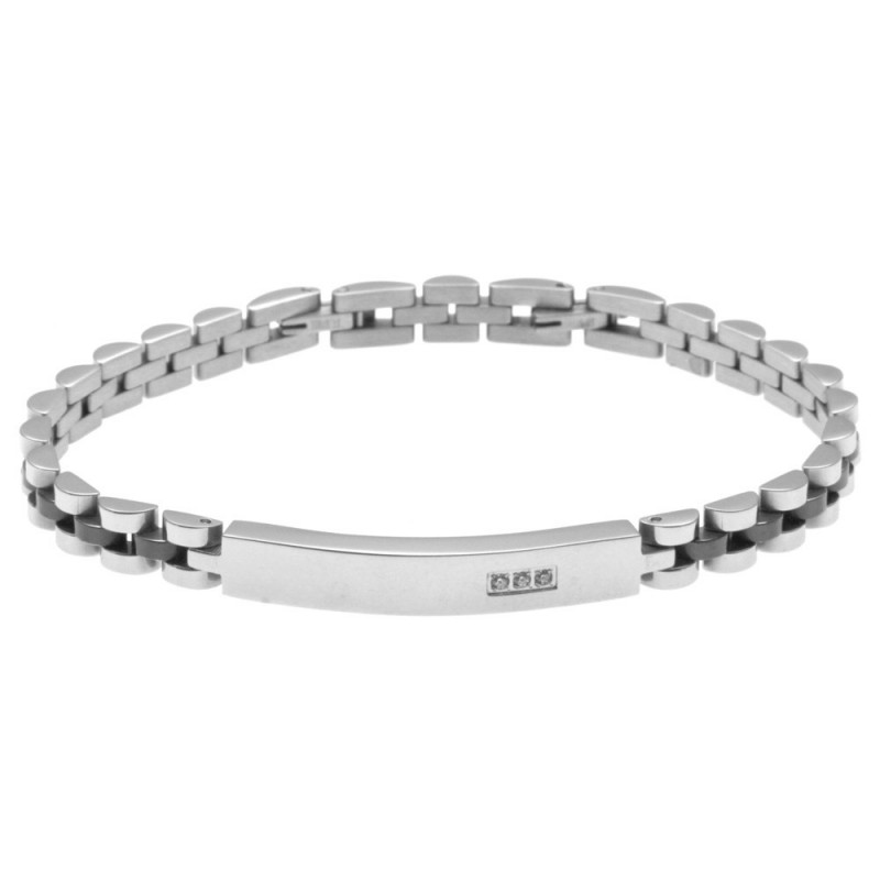 bracciale uomo piastra per incisione in acciaio