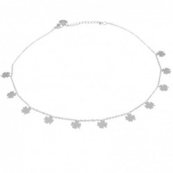 collana donna girocollo con quadrifogli