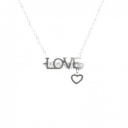 collana donna con scritta love