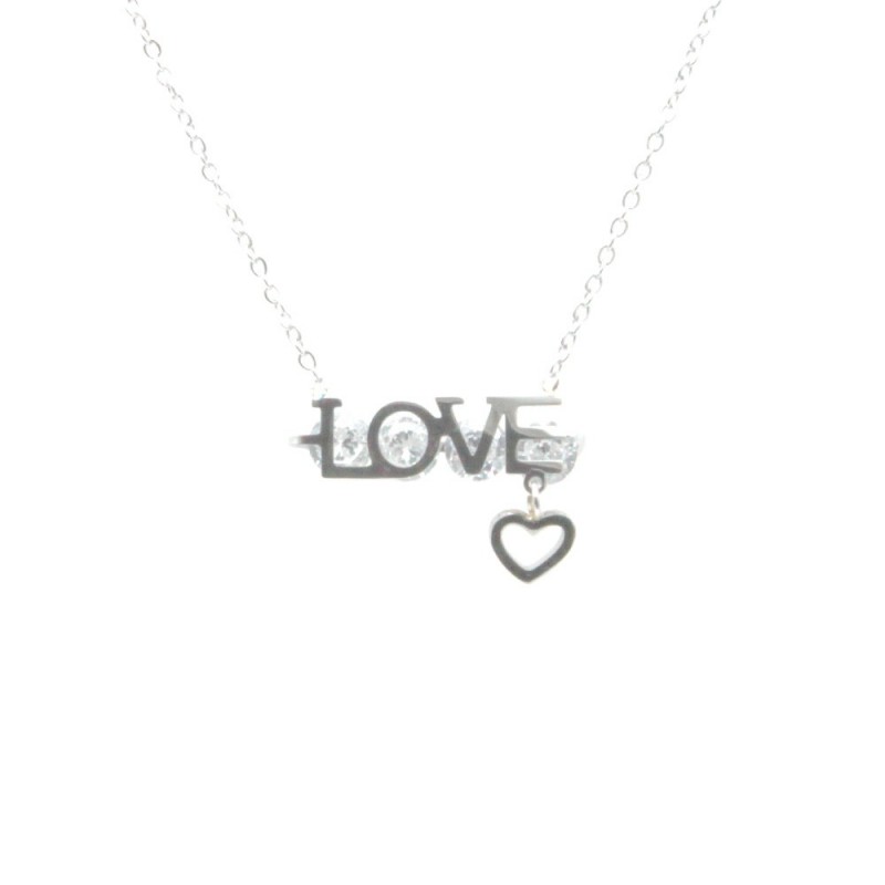 collana donna con scritta love
