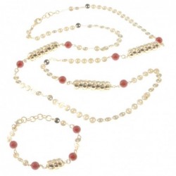 Parure donna collana bracciale pietre dure