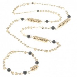 Parure donna collana bracciale pietre dure