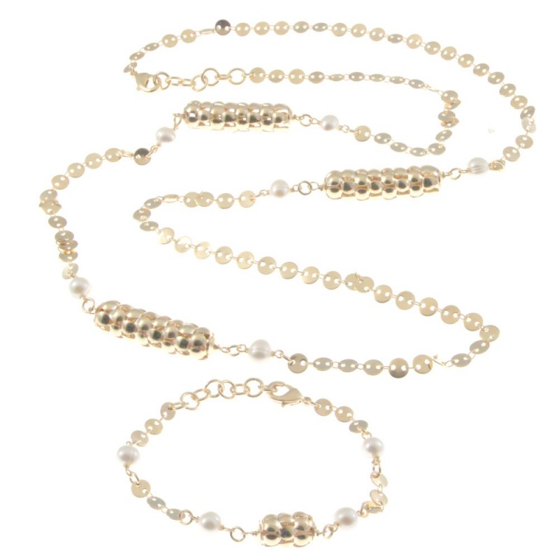 Parure donna collana bracciale pietre dure