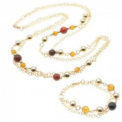 Parure donna collana bracciale pietre dure